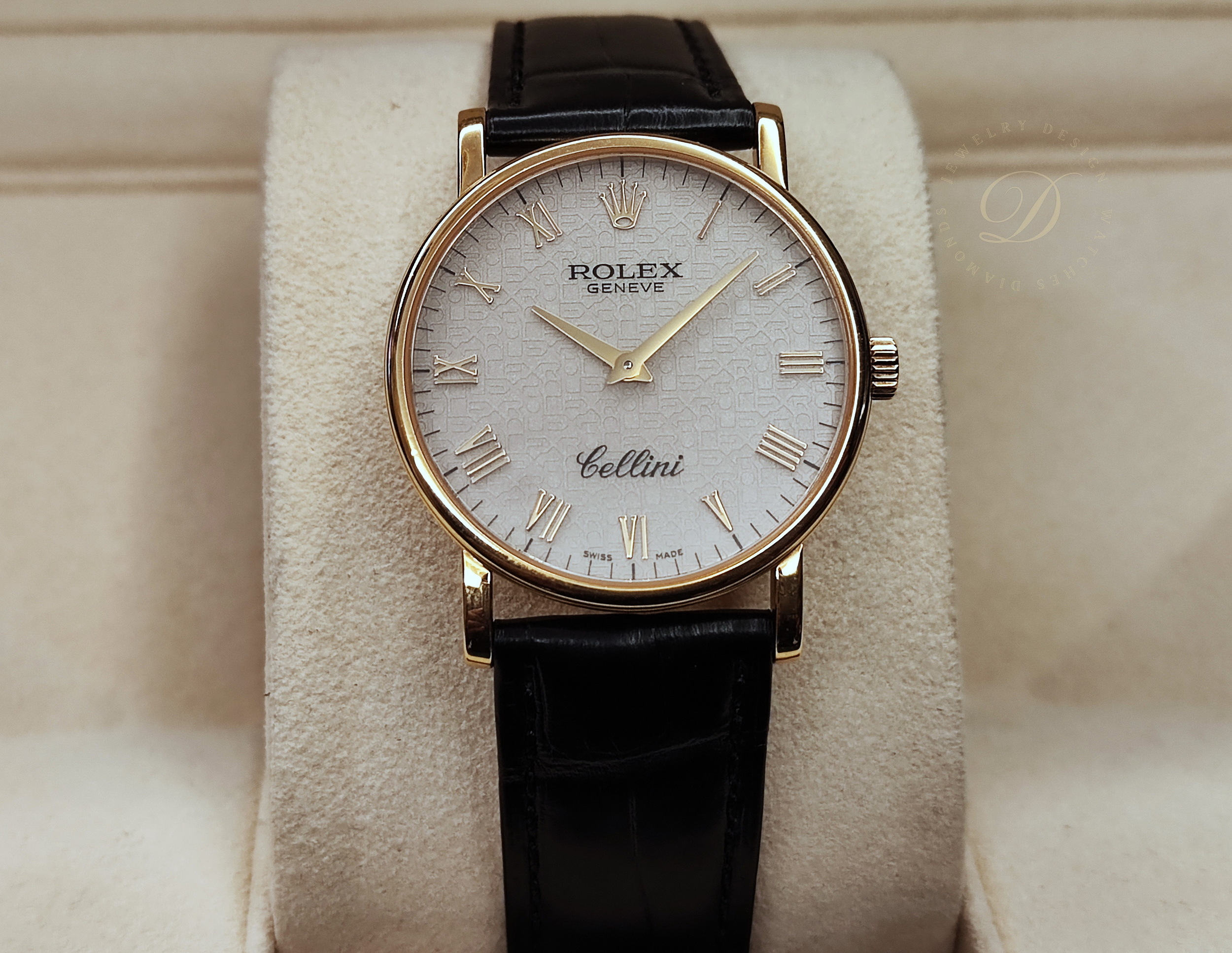 勞力士 CELLINI 徹里尼 5115 黃K金 錶徑32mm 手動上鍊 紀念面盤 羅馬數字 正裝首選~原廠保單 國內AD