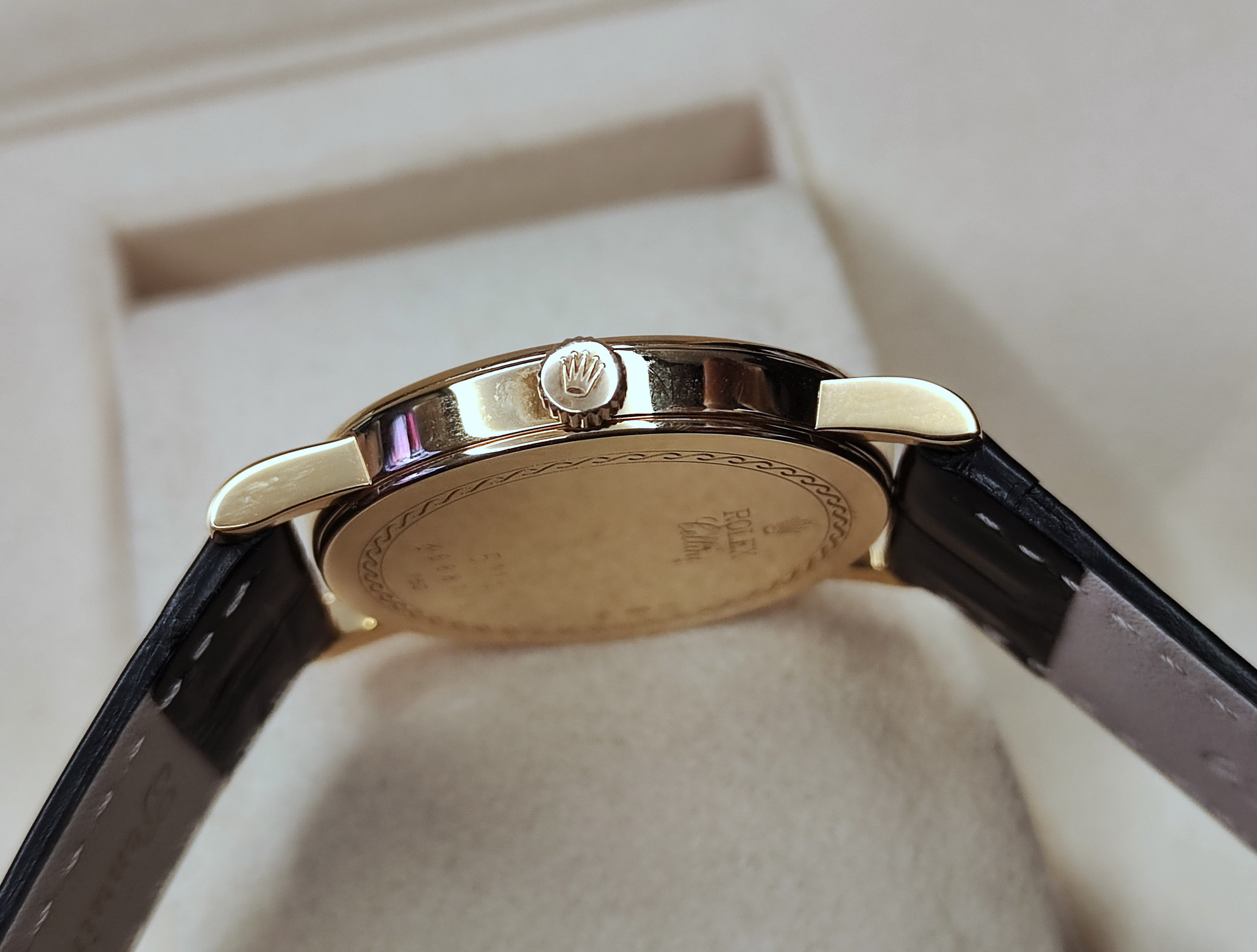 勞力士 CELLINI 徹里尼 5115 黃K金 錶徑32mm 手動上鍊 紀念面盤 羅馬數字 正裝首選~原廠保單 國內AD 5