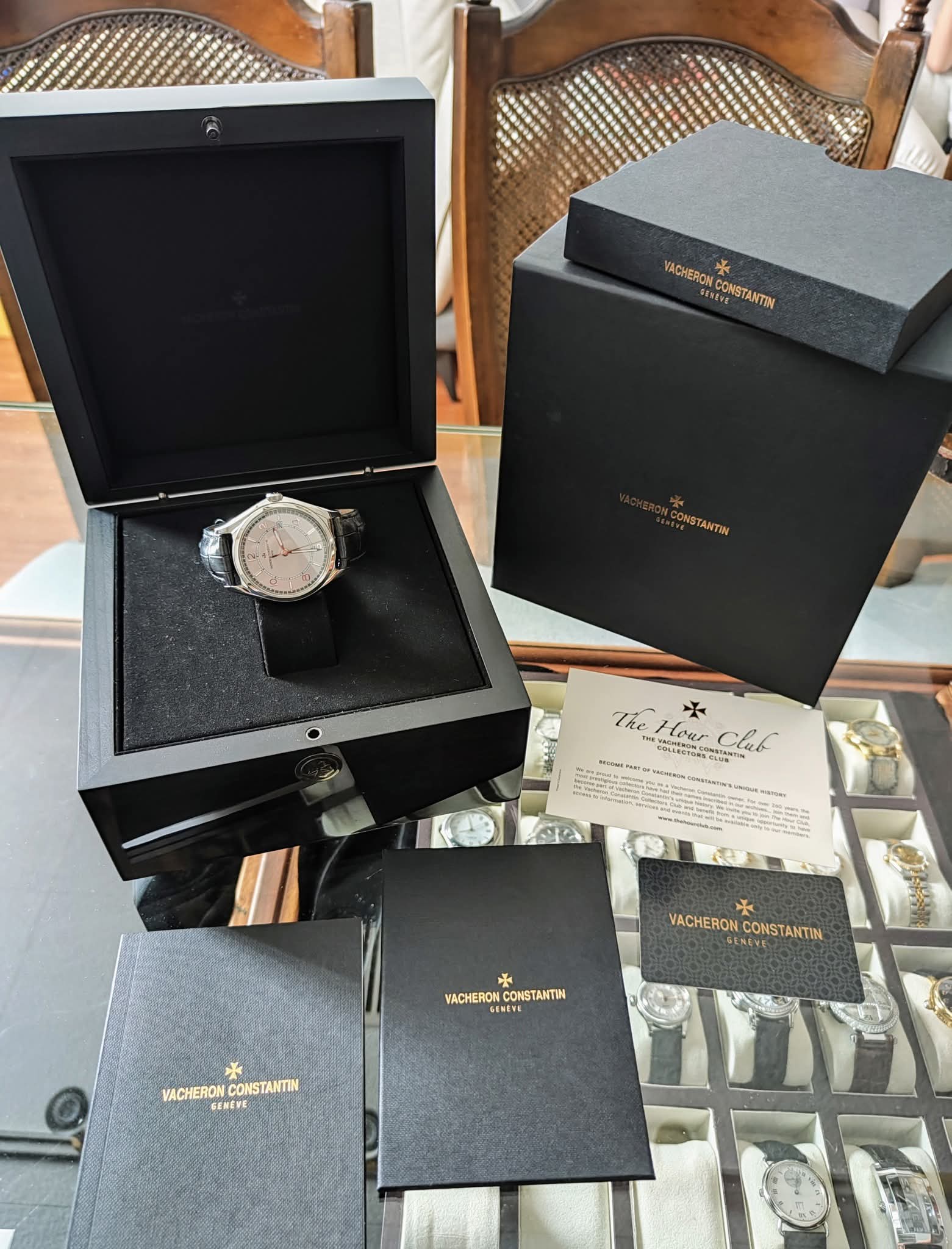 江詩丹頓 Fiftysix 4600E 銀色面盤 錶徑40mm 自動上鍊 VC~原廠盒單 2019 7