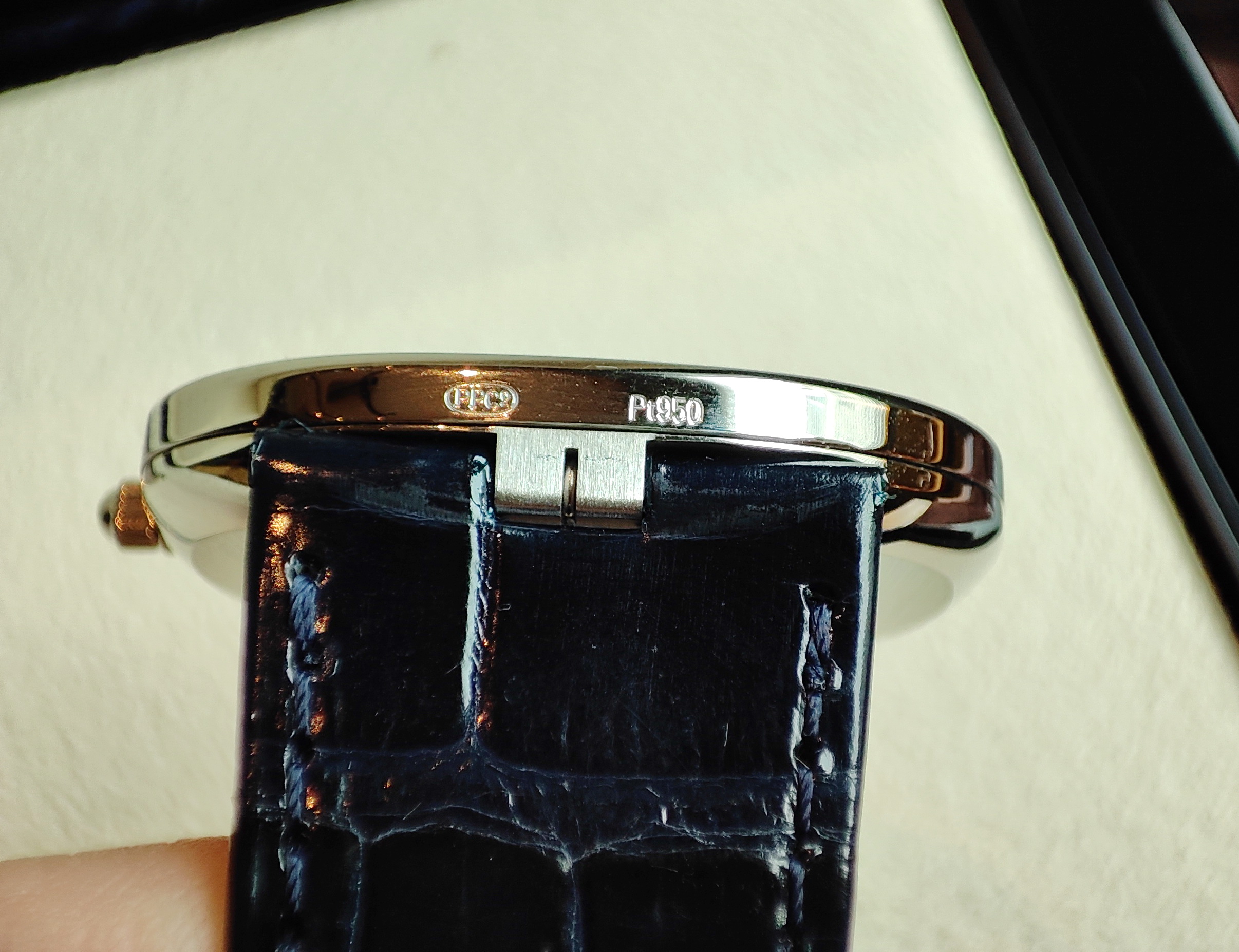 PP 百達翡麗 5738P-001 鉑金 藍色面盤 錶徑寬34.5mm 自動上鍊~原廠盒單 5738 3