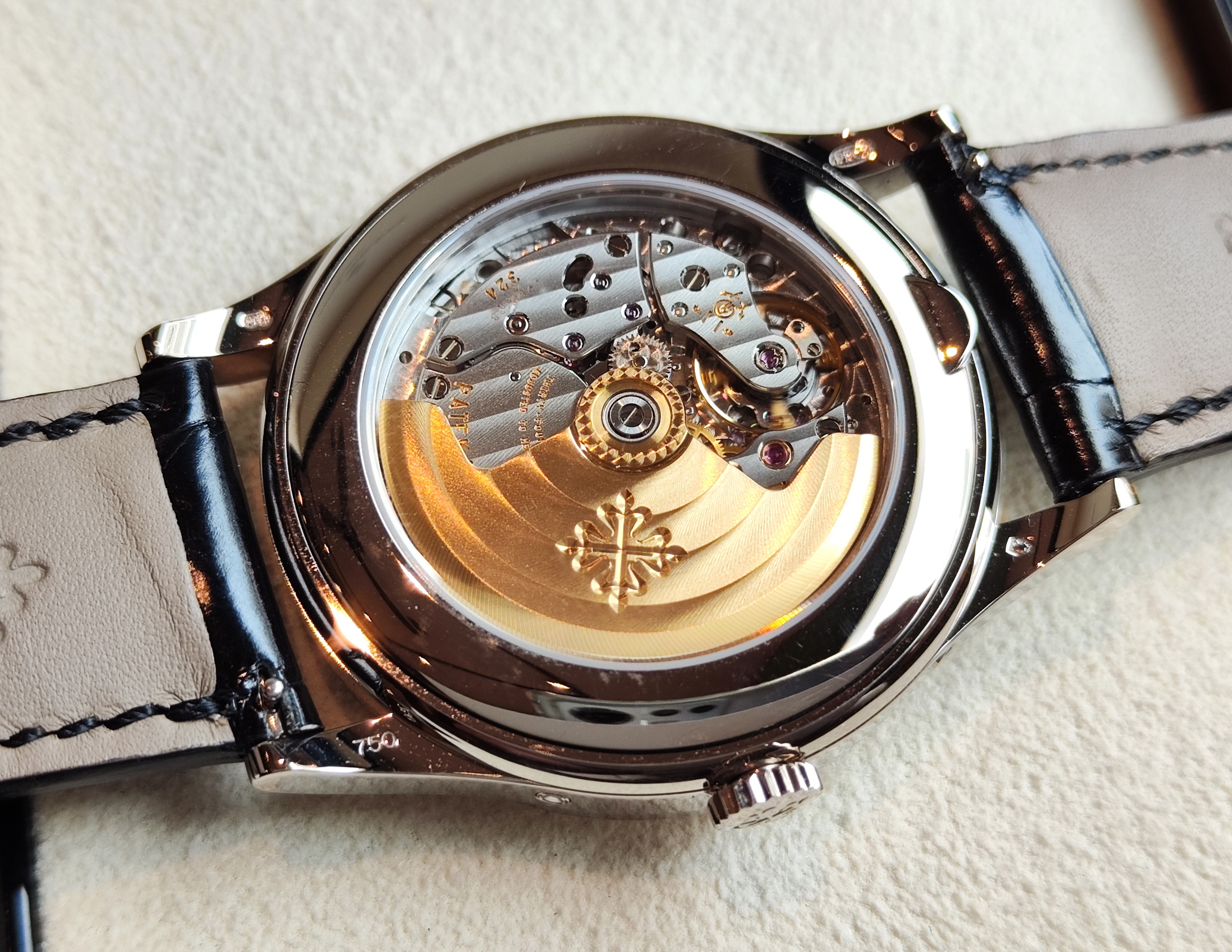 PP 百達翡麗 5396G-011 年曆 月相 錶徑38.5mm 白金材質 自動上鍊~原廠盒單 5396 5