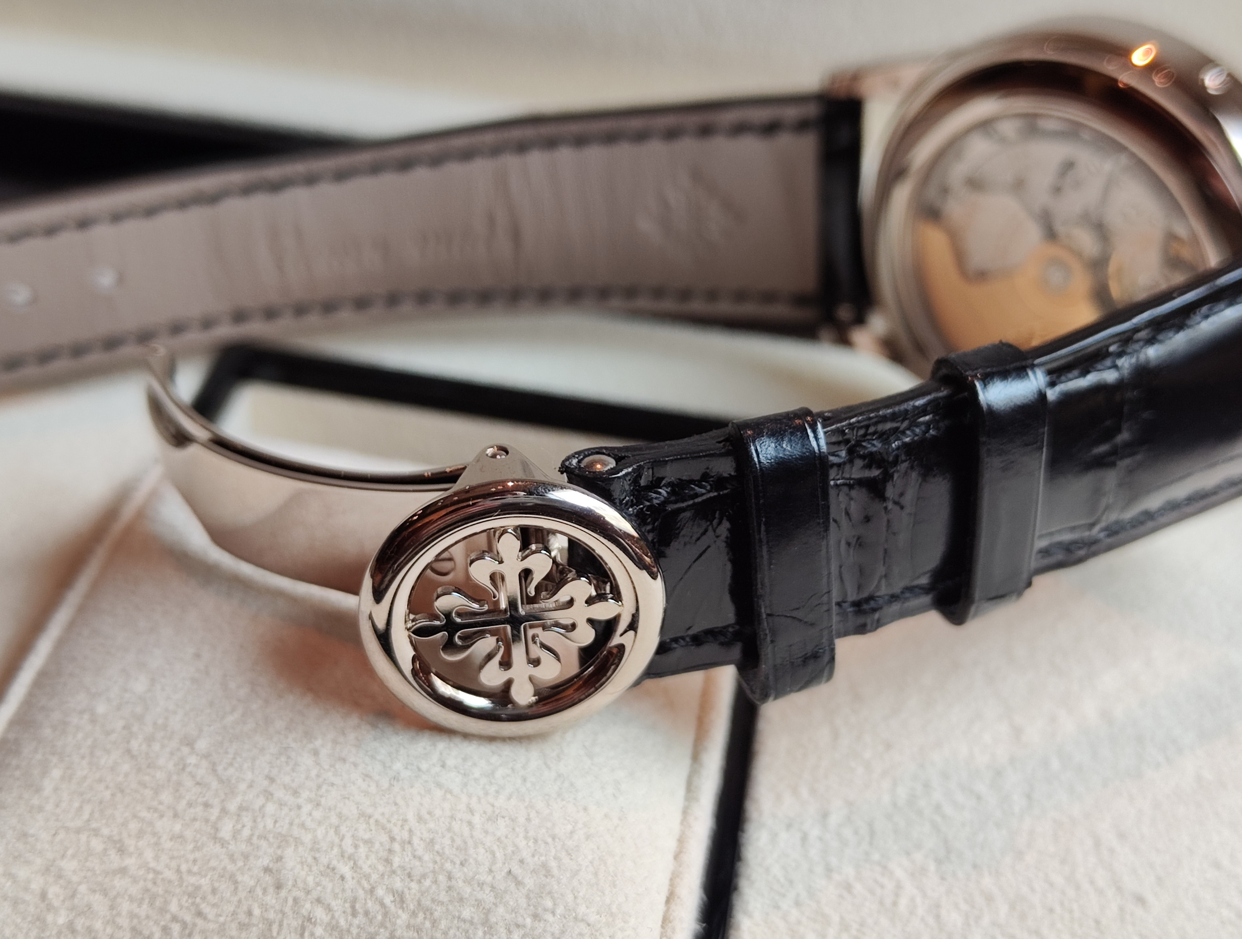 PP 百達翡麗 5396G-011 年曆 月相 錶徑38.5mm 白金材質 自動上鍊~原廠盒單 5396 6