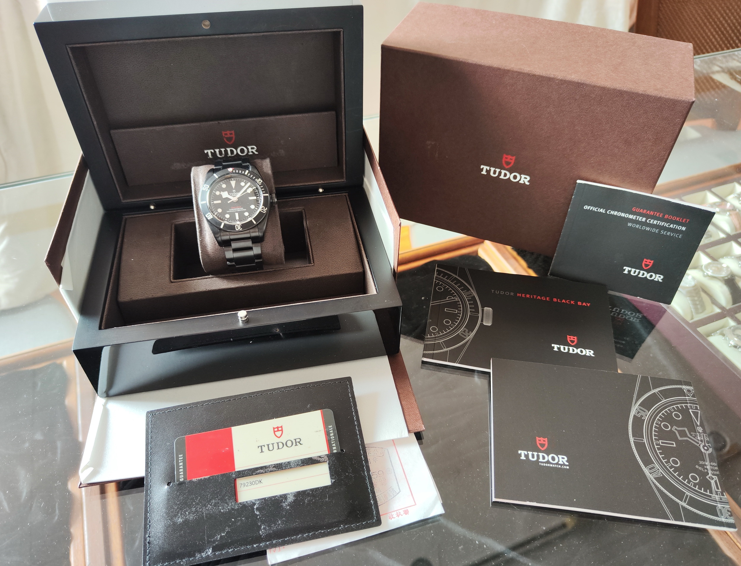 帝陀 TUDOR 黑水鬼 79230DK 大錶徑41mm 自動上鍊 黑色PVD~原廠盒單 79230 7