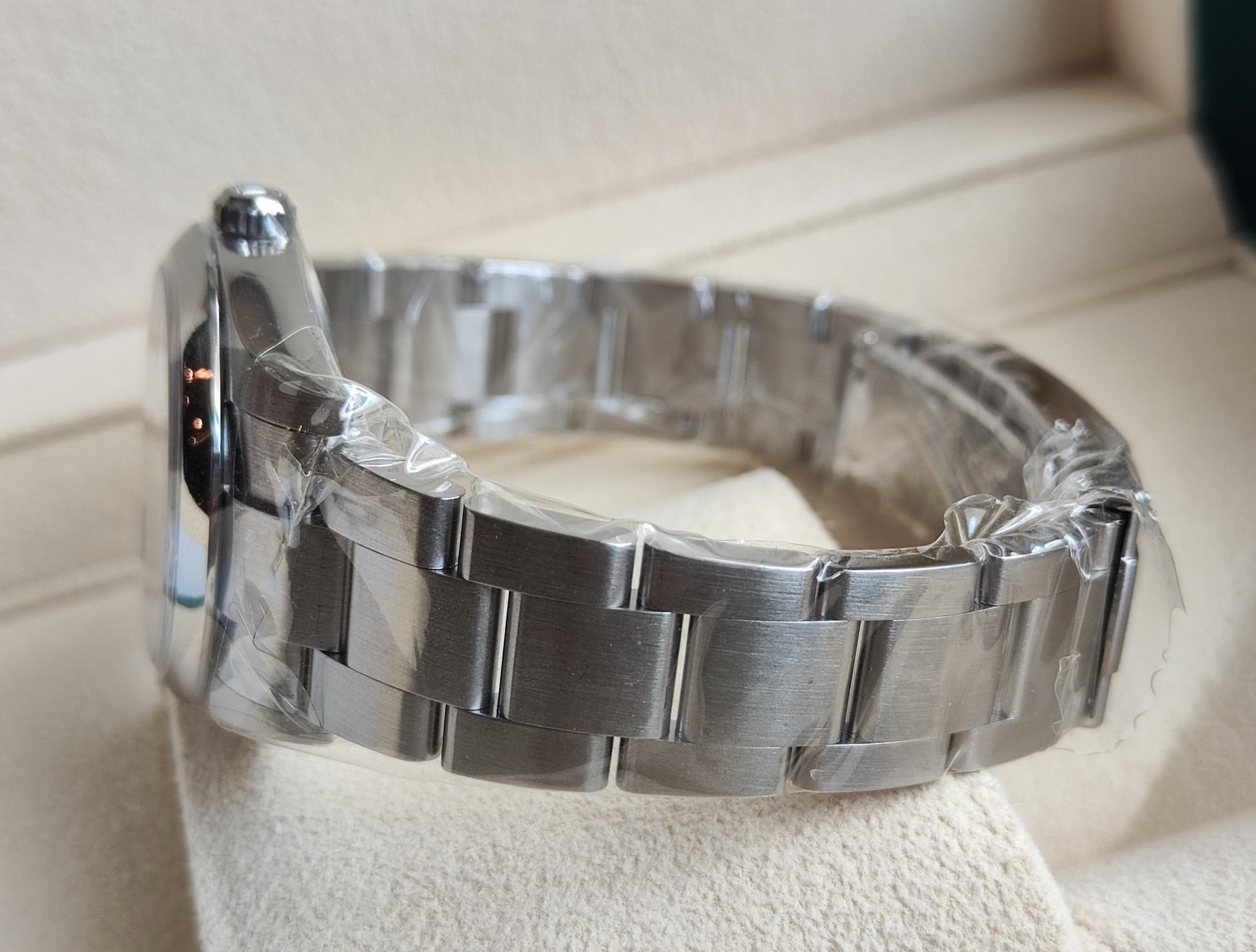 勞力士 124200 粉色面盤 錶徑34mm 自動上鍊 粉紅面 未使用品~原廠盒單 2024 5