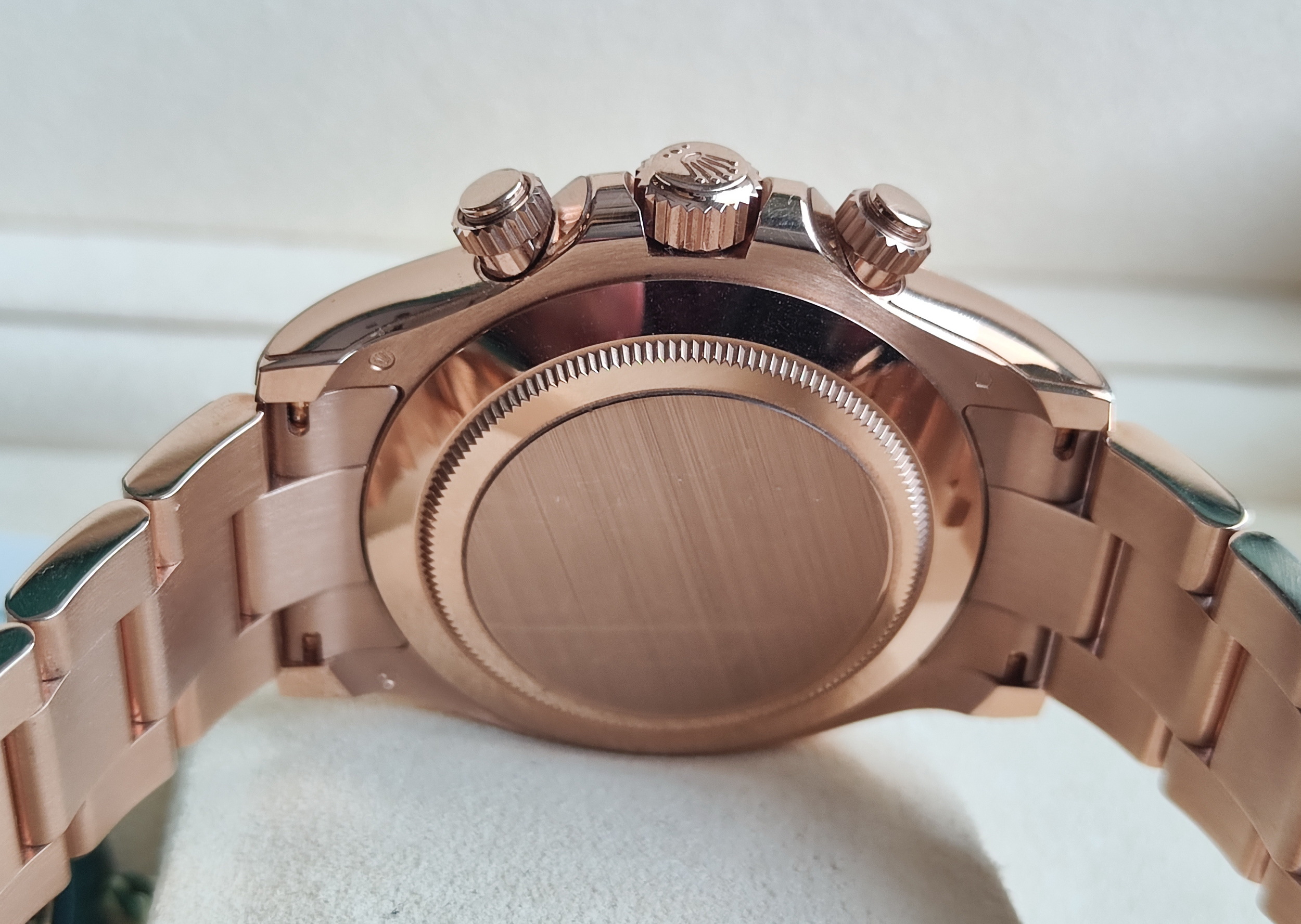 勞力士 116505A 玫瑰金 冰糖 原鑲梯鑽 計時功能 DAYTONA 條鑽刻度~原廠盒單 116505 5