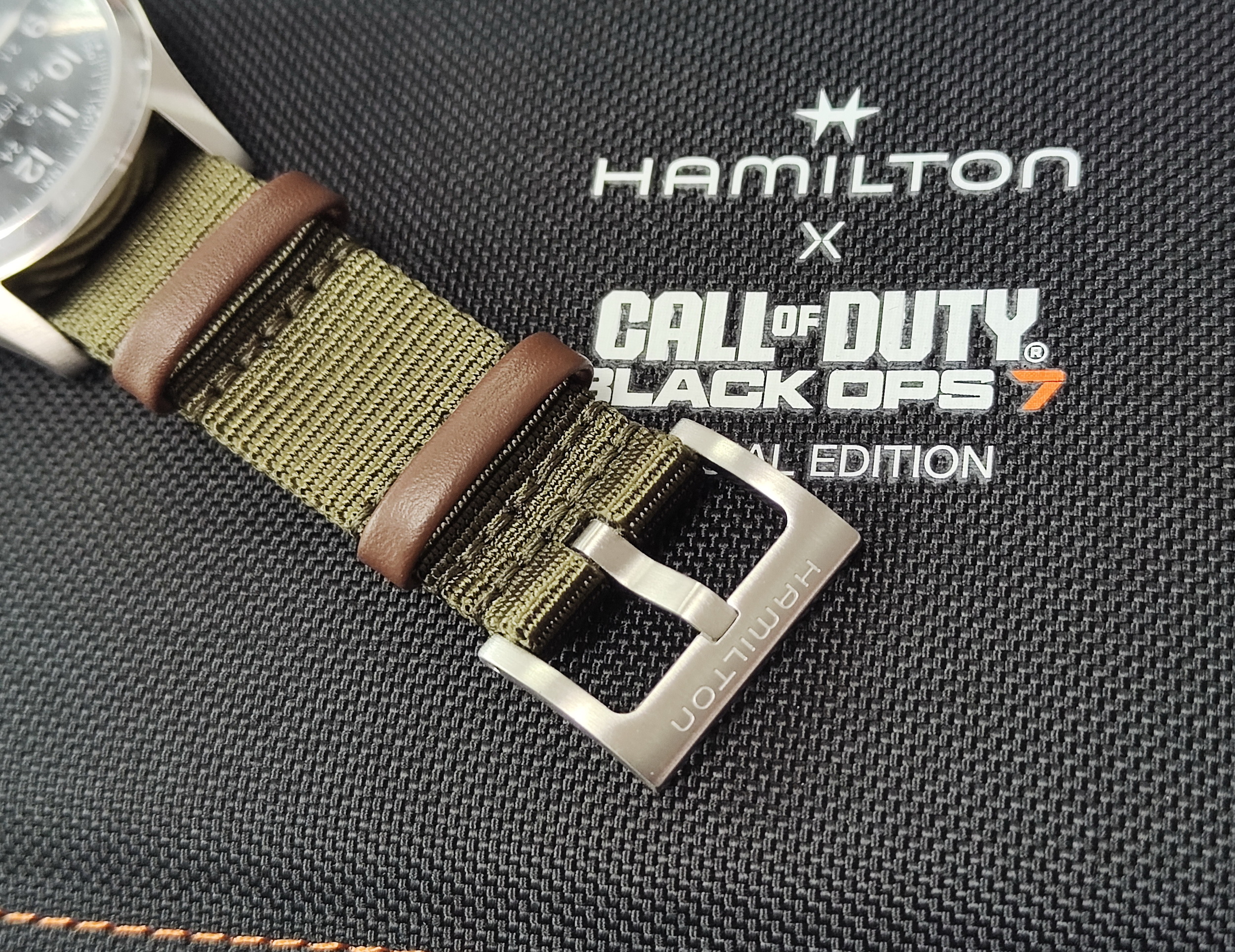 漢米爾頓 全新 卡其野戰《決勝時刻》限量版 錶徑38mm 自動上鍊 Call of Duty~原廠盒單 2026AD 6