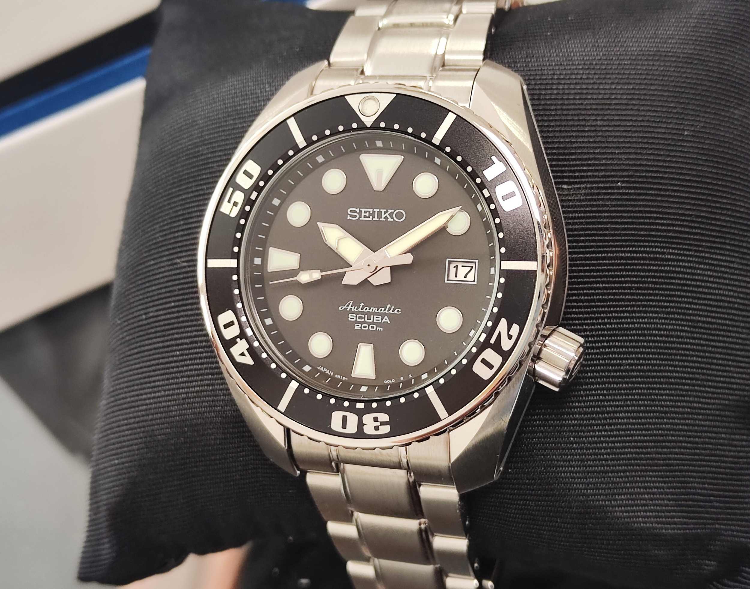 SEIKO 精工 PROSPEX 細MM 元祖 大錶徑43mm 自動上鍊 初代 6R15-00G0~原廠盒裝 3