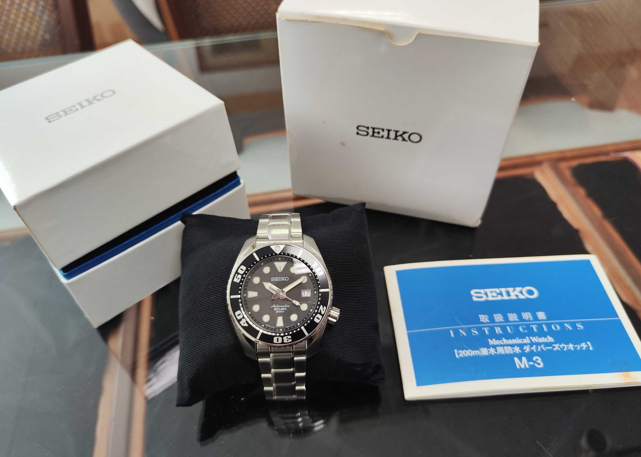 SEIKO 精工 PROSPEX 細MM 元祖 大錶徑43mm 自動上鍊 初代 6R15-00G0~原廠盒裝 7