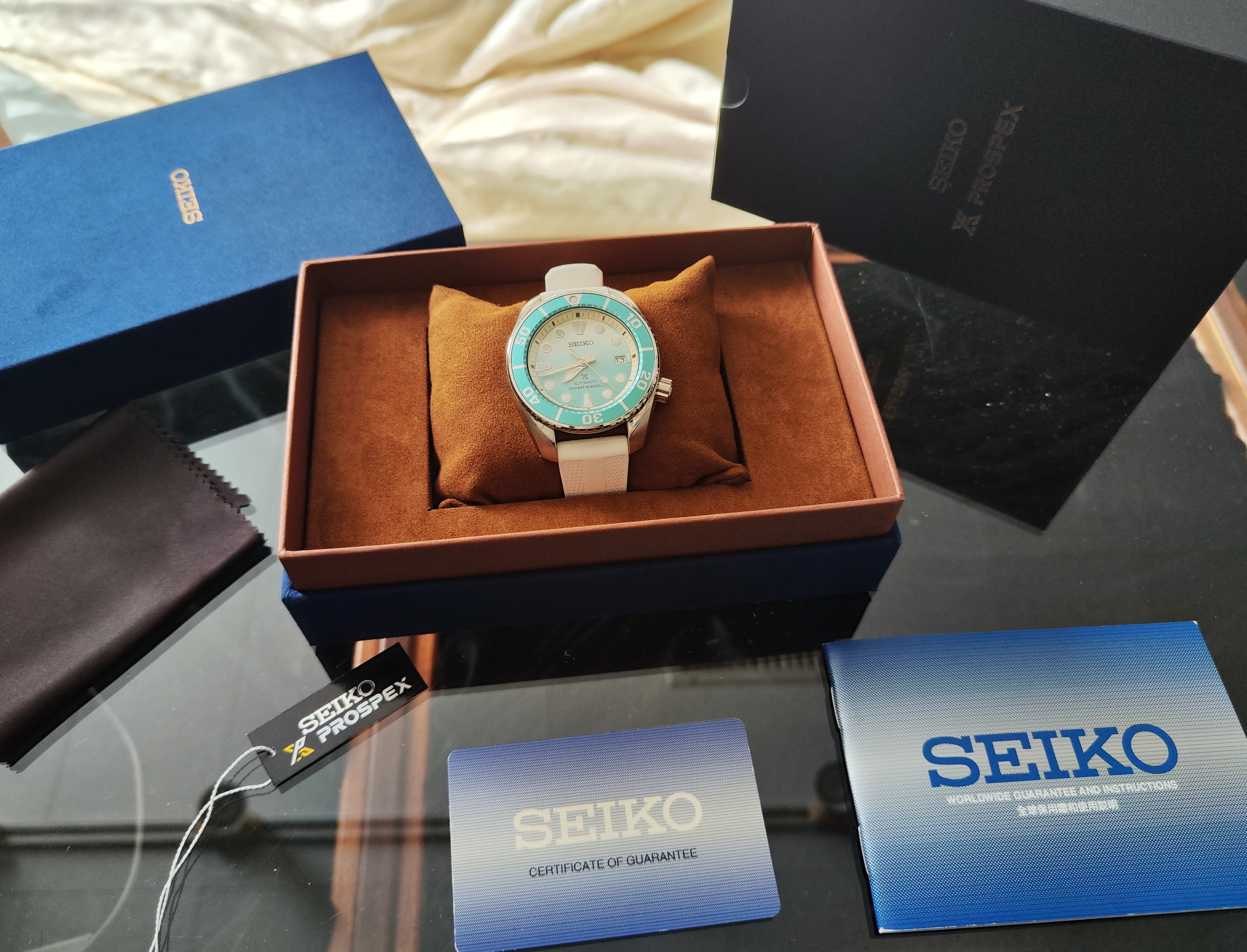 精工 SEIKO 全新 PROSPEX 亞洲限量 馬爾地夫沙洲 大錶徑45mm 自動上鍊 漸層面盤~原廠盒單 2026AD 9