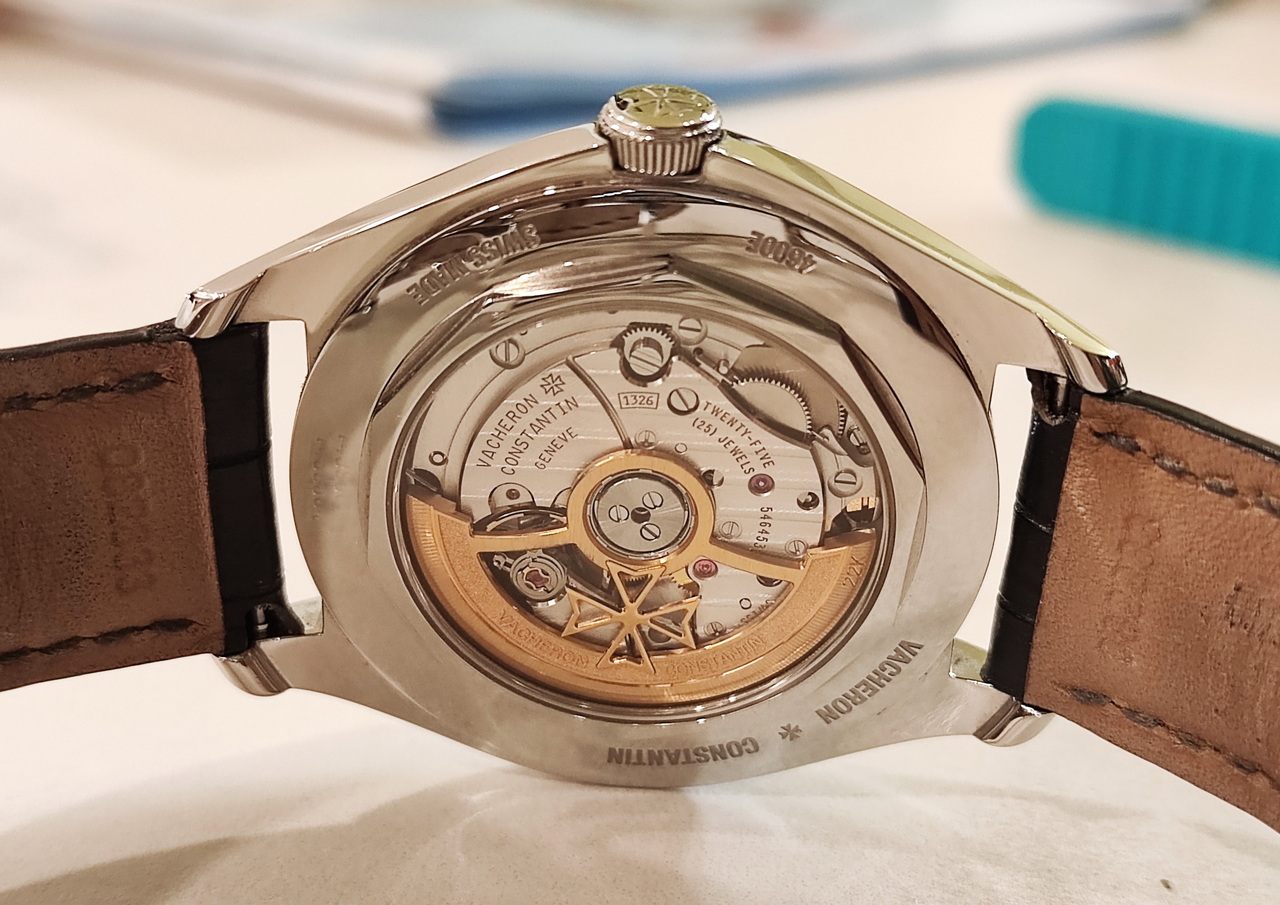 江詩丹頓 Fiftysix 4600E 銀色面盤 錶徑40mm 自動上鍊 VC~原廠盒單 2019 5