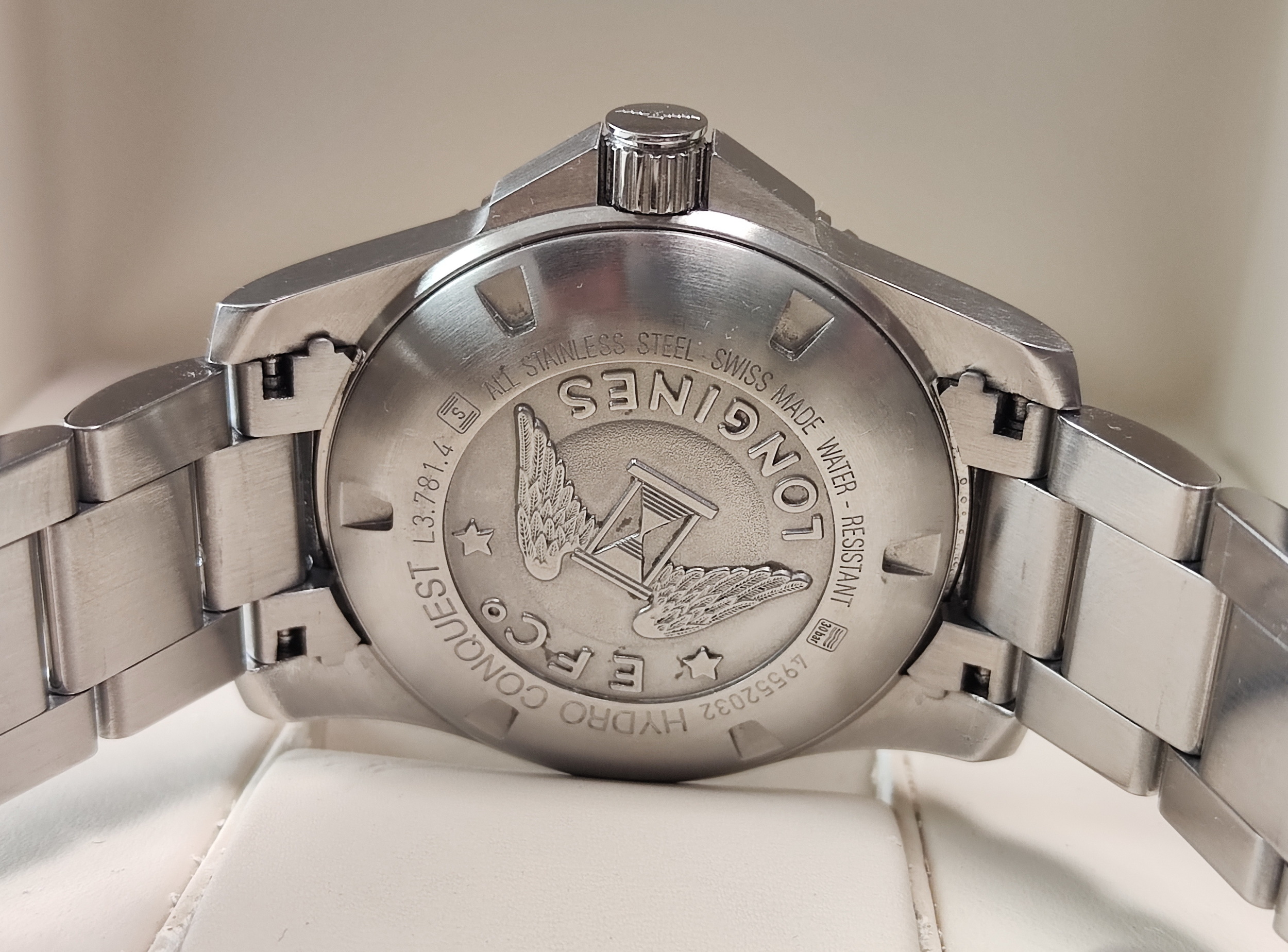 浪琴 深海征服者 大錶徑41mm 黑色陶瓷圈 自動上鍊 浪鬼 黑水鬼~原廠盒單 2018AD 5