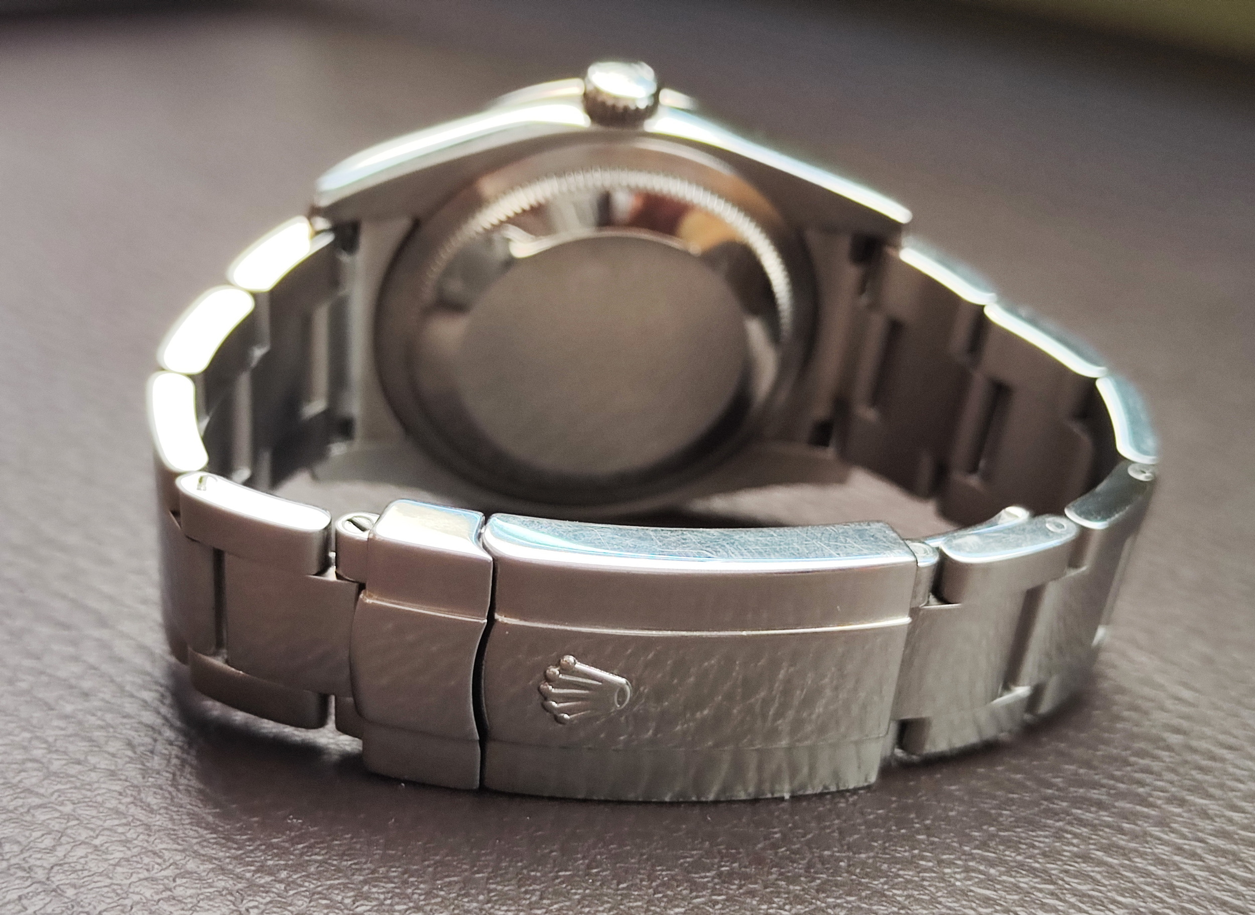 勞力士 116244 原鑲鑽圈 咖啡色 波浪面盤 錶徑36mm 自動上鍊 巧克力面 絕版釋出 單錶 69鑽 8