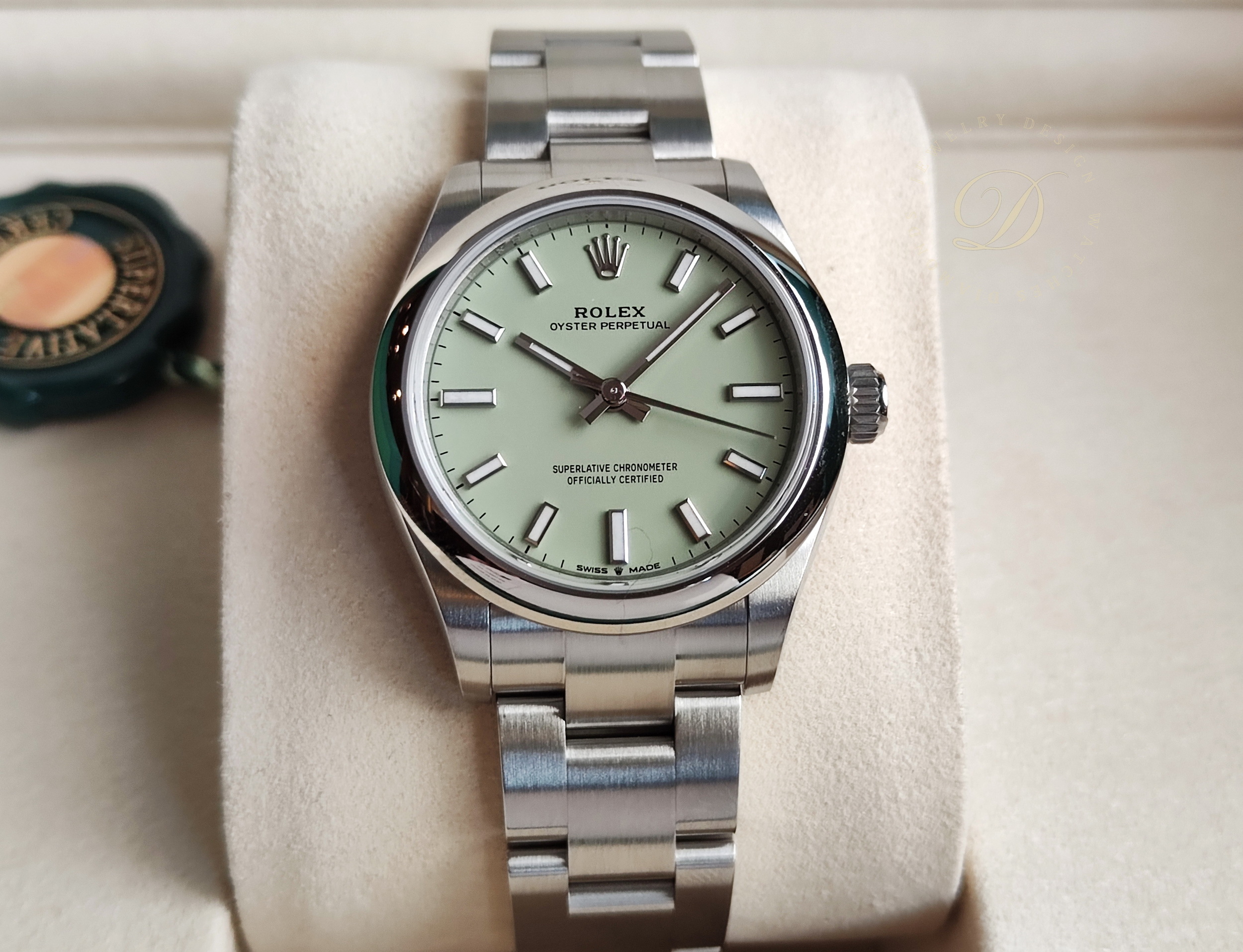 勞力士 全新 277200 開心果綠色面盤 錶徑31mm 自動上鍊 OP 124200可參考~原廠盒單 2026