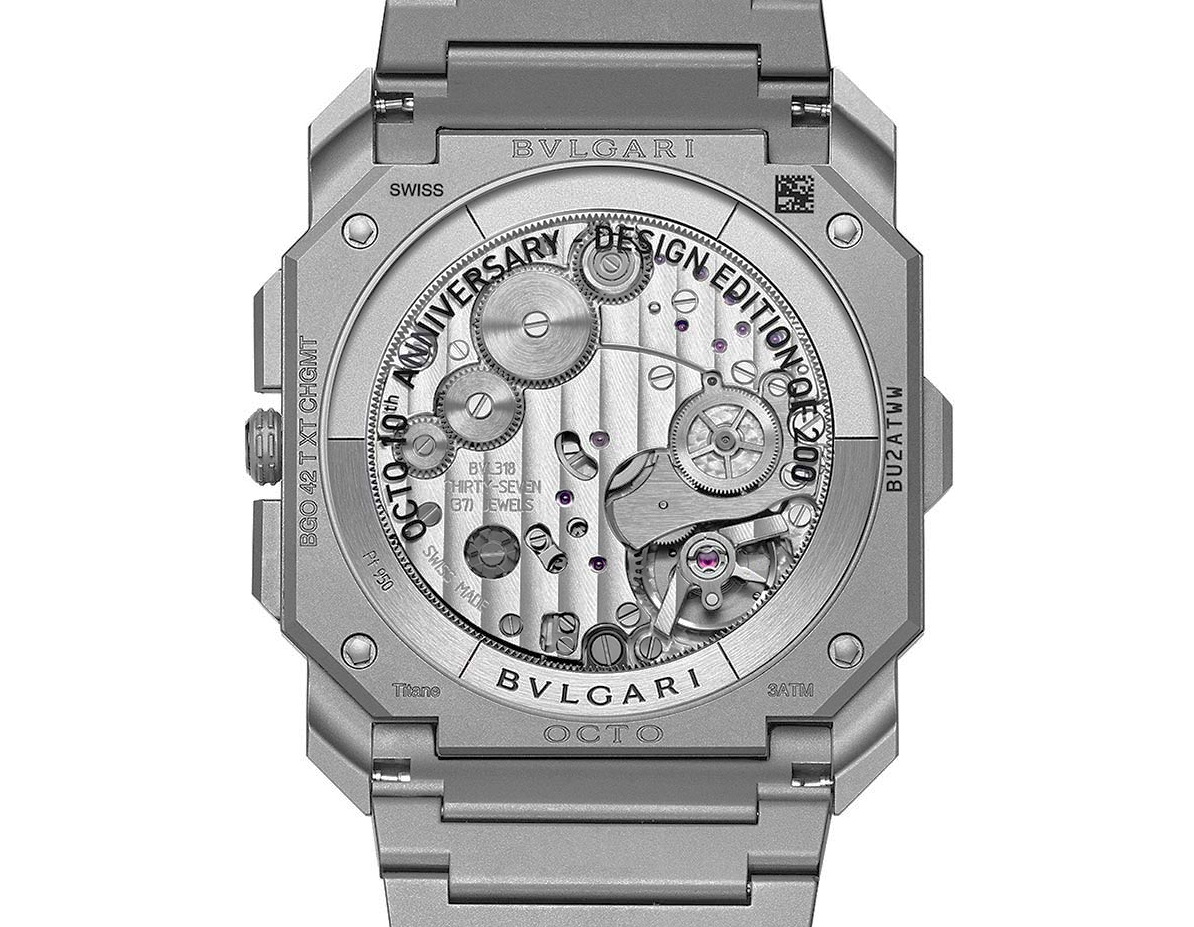 寶格麗 全新Octo Finissimo 10週年紀念款 計時功能 鈦金屬 錶徑40mm 手繪面盤 自動上鍊 全球極限量~原廠盒單 國內AD未拆封 4