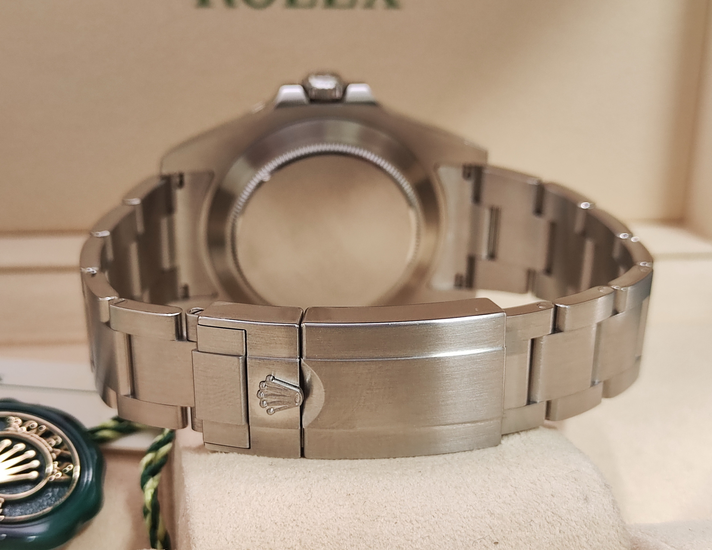 勞力士 216570 黑面 橘針 探險家二型 大錶徑42mm 黑探 GMT 兩地時間 探二~原廠盒單 2020 226570可參考 8