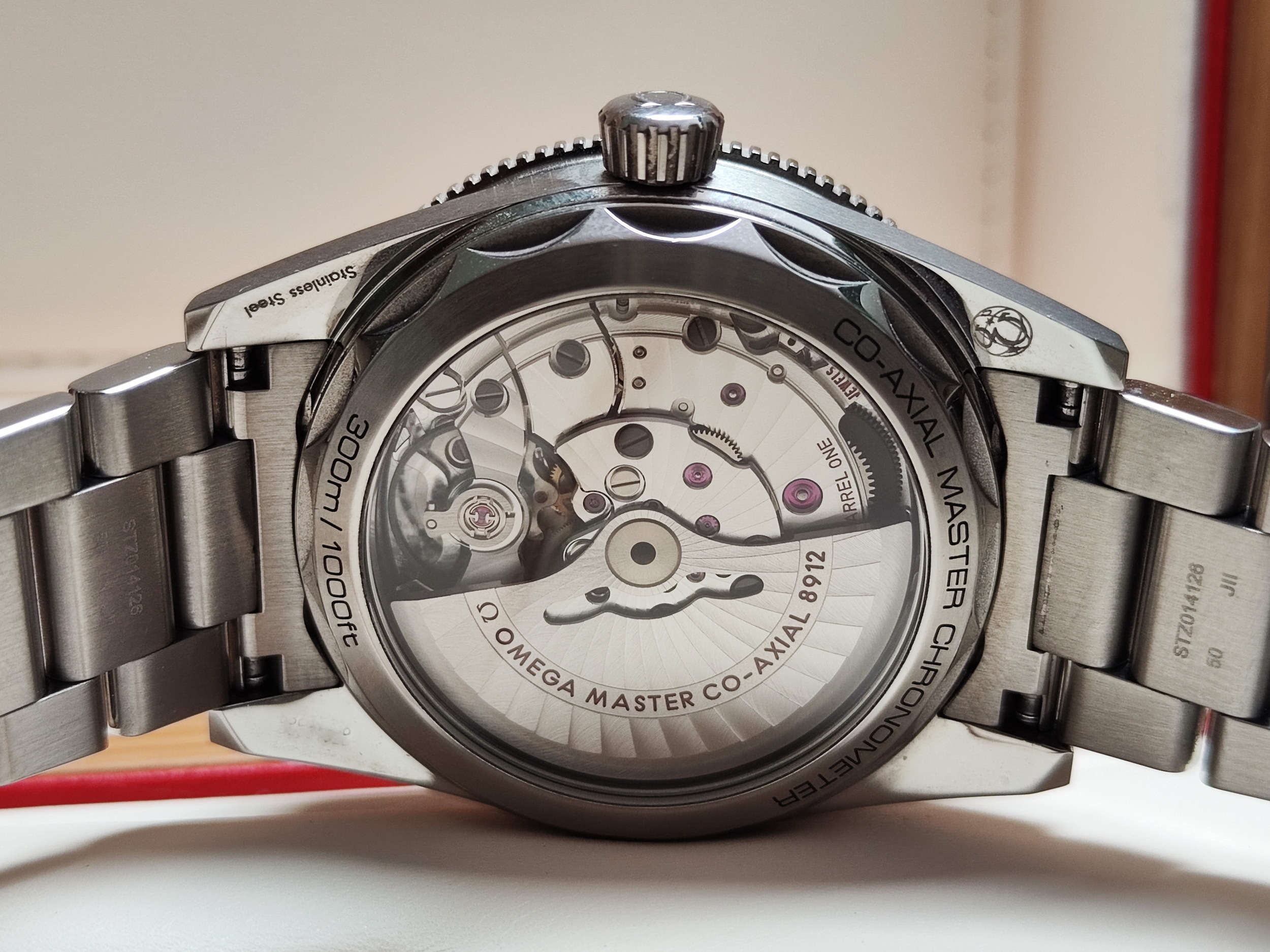 OMEGA 復古海馬 seamaster300 藍色面盤 大錶徑41mm 自動上鍊 高抗磁~原廠盒單 2023AD 5