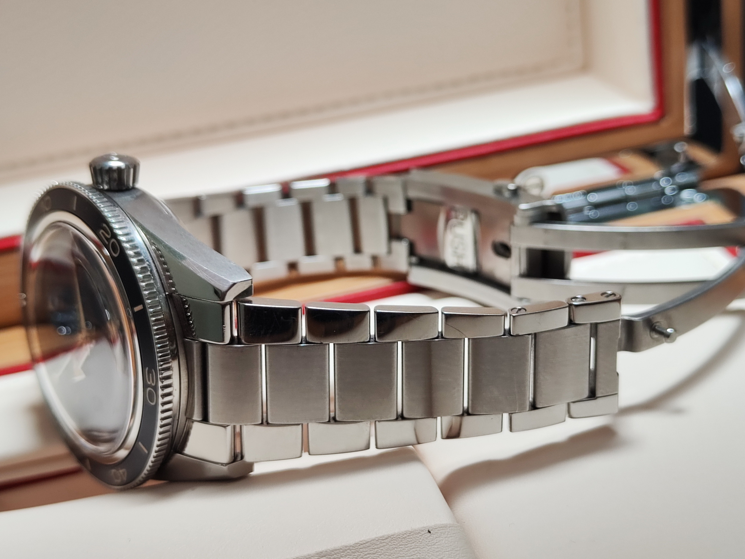 OMEGA 復古海馬 seamaster300 藍色面盤 大錶徑41mm 自動上鍊 高抗磁~原廠盒單 2023AD 7