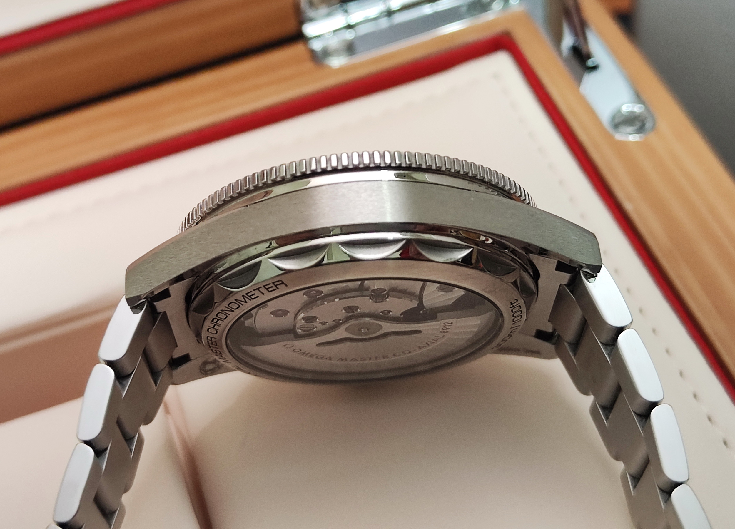 OMEGA 復古海馬 seamaster300 藍色面盤 大錶徑41mm 自動上鍊 高抗磁~原廠盒單 2023AD 6