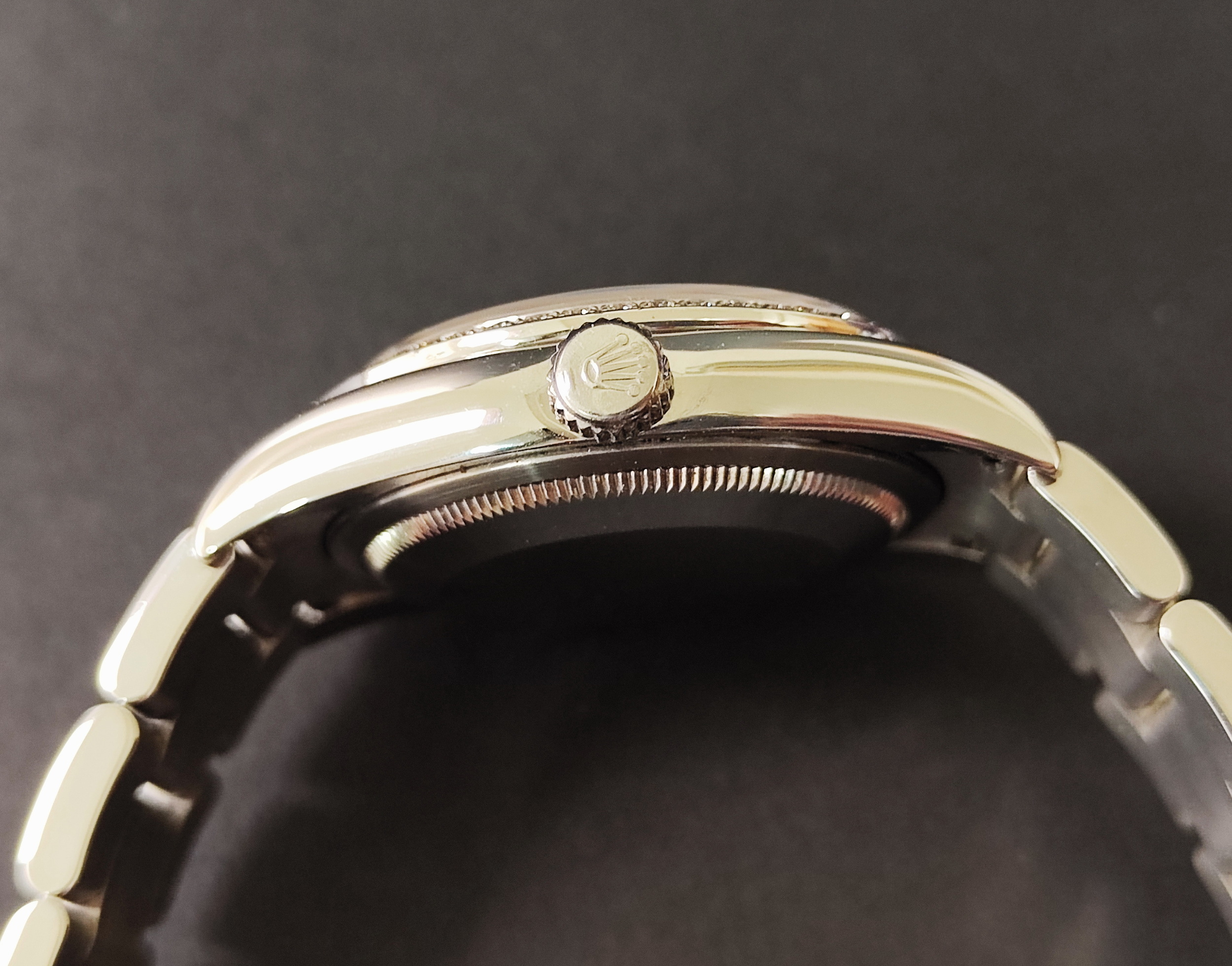 勞力士 116244 原鑲鑽圈 咖啡色 波浪面盤 錶徑36mm 自動上鍊 巧克力面 絕版釋出 單錶 69鑽 5