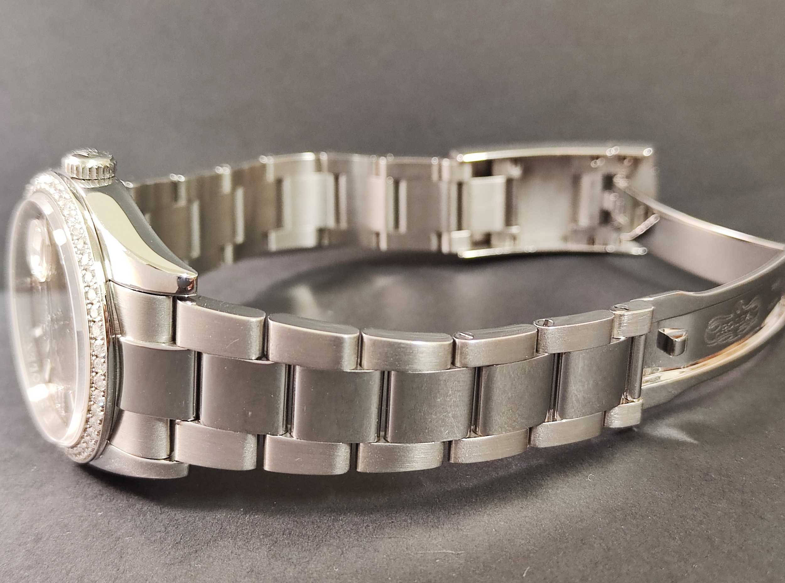 勞力士 116244 原鑲鑽圈 咖啡色 波浪面盤 錶徑36mm 自動上鍊 巧克力面 絕版釋出 單錶 69鑽 7