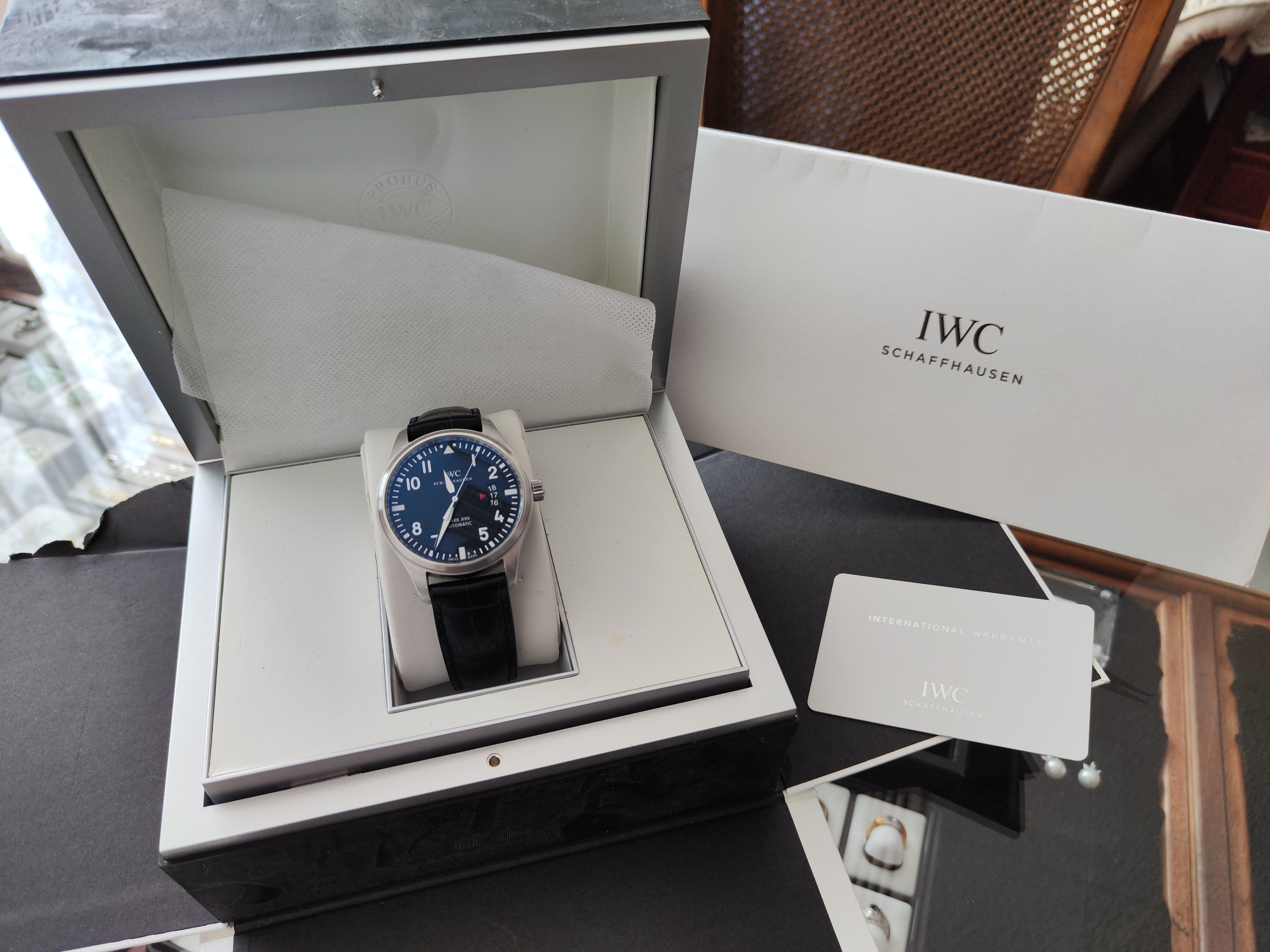 萬國 IWC 馬克17 飛行員系列 錶徑41mm 自動上鍊 扇型日期窗~原廠盒單 國內AD 9