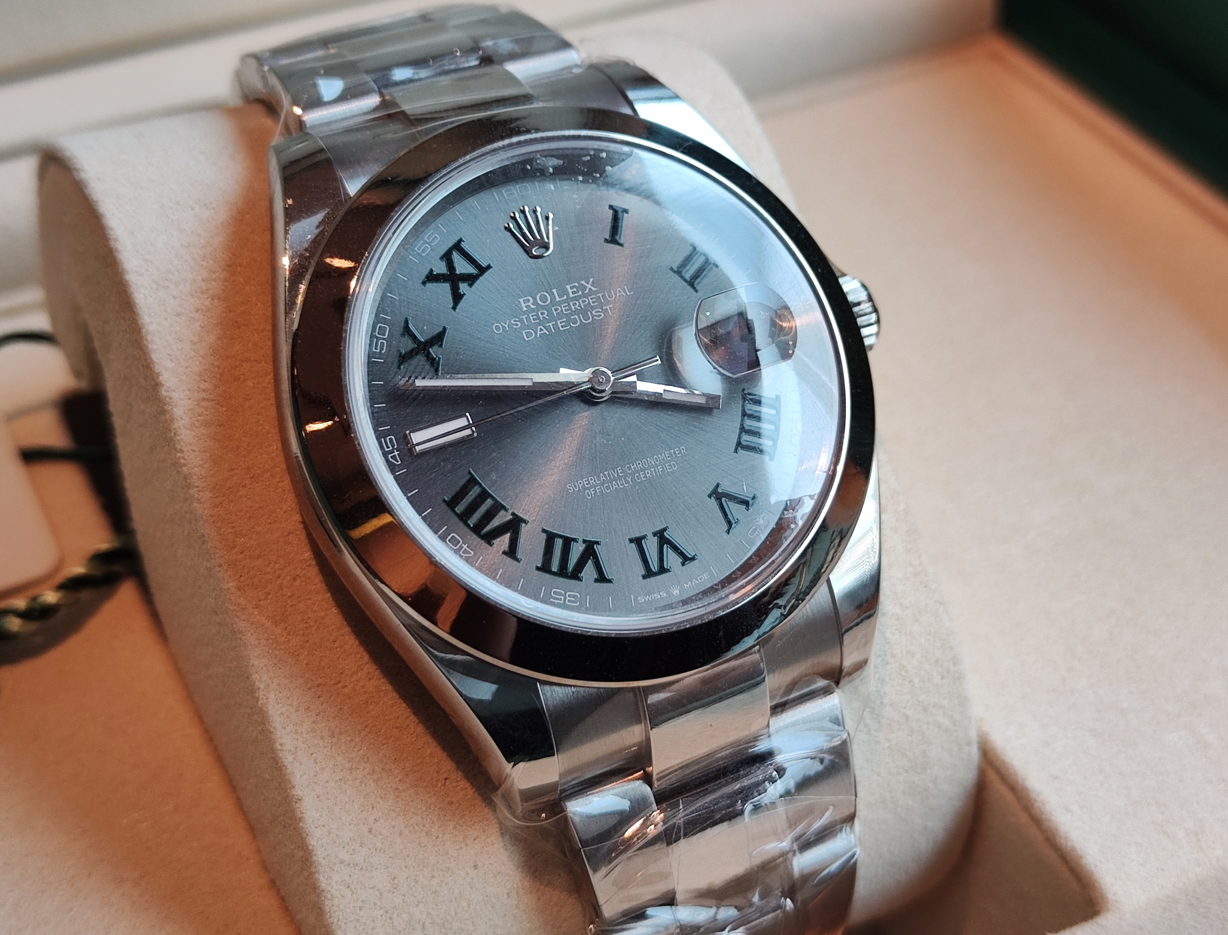 勞力士 全新 126300 綠羅馬面盤 大錶徑41mm 自動上鍊 羅馬數字~原廠盒單 2026最新 2