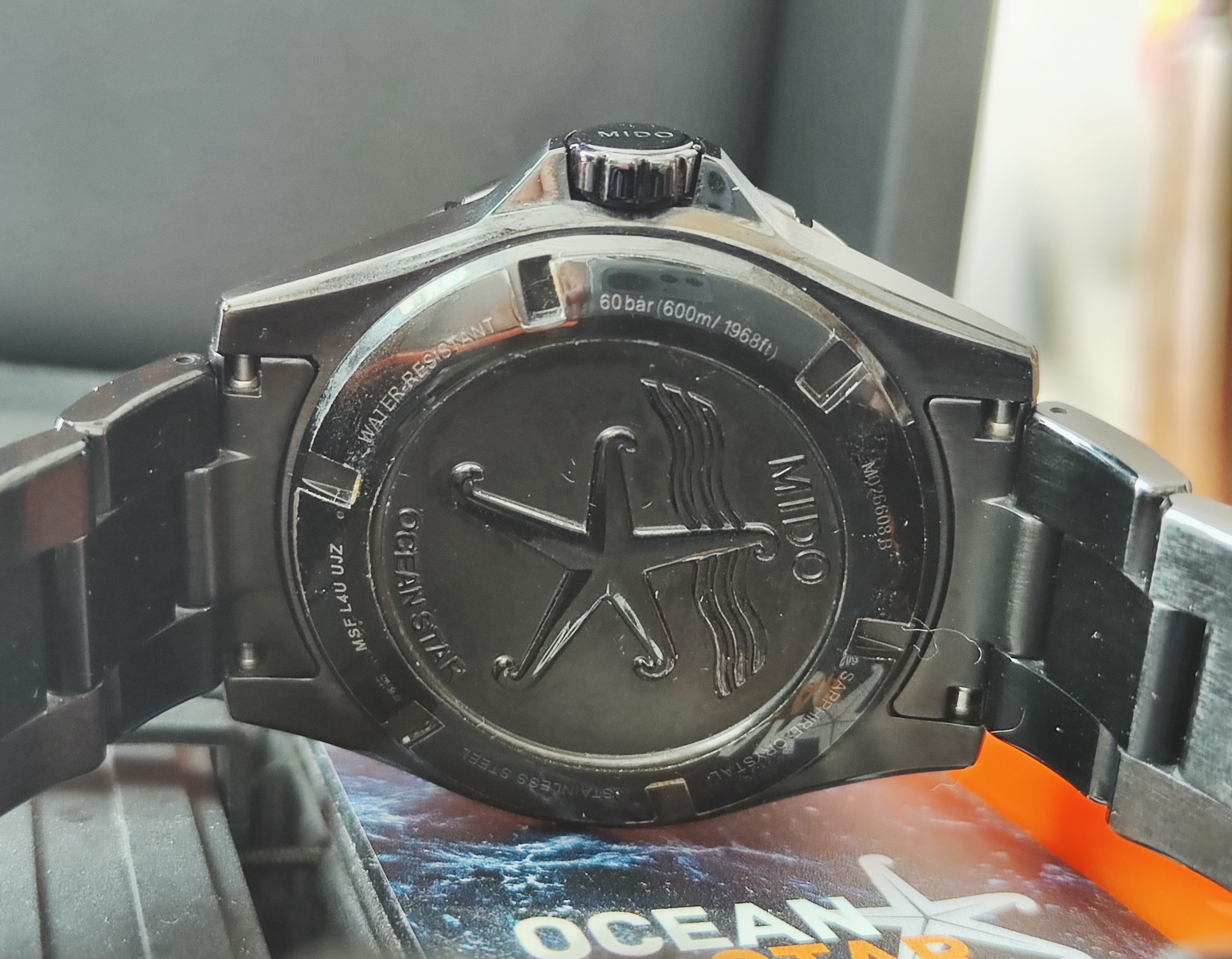 美度 MIDO 海洋之星 黑色錶殼 大錶徑43.5mm 自動上鍊 600米排氦 陶瓷圈~原廠盒單 2022AD 5