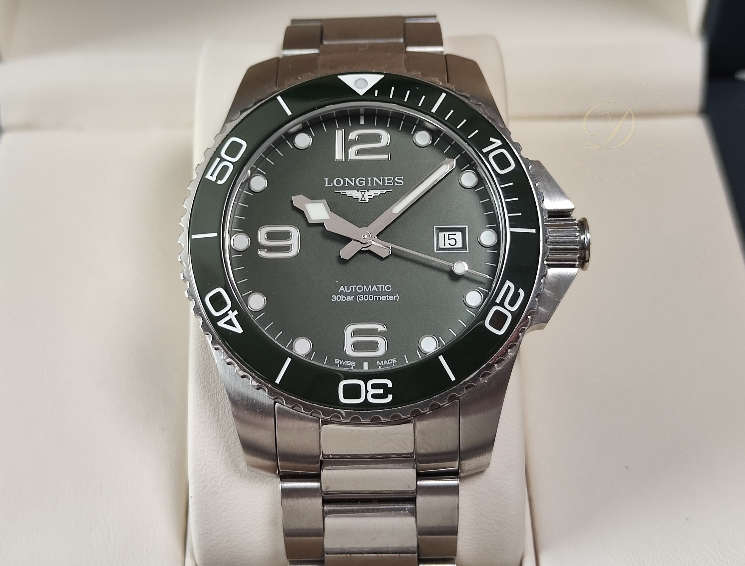 浪琴 深海征服者 大錶徑43mm 綠色陶瓷圈 自動上鍊 浪鬼 綠水鬼~原廠盒單 2023AD