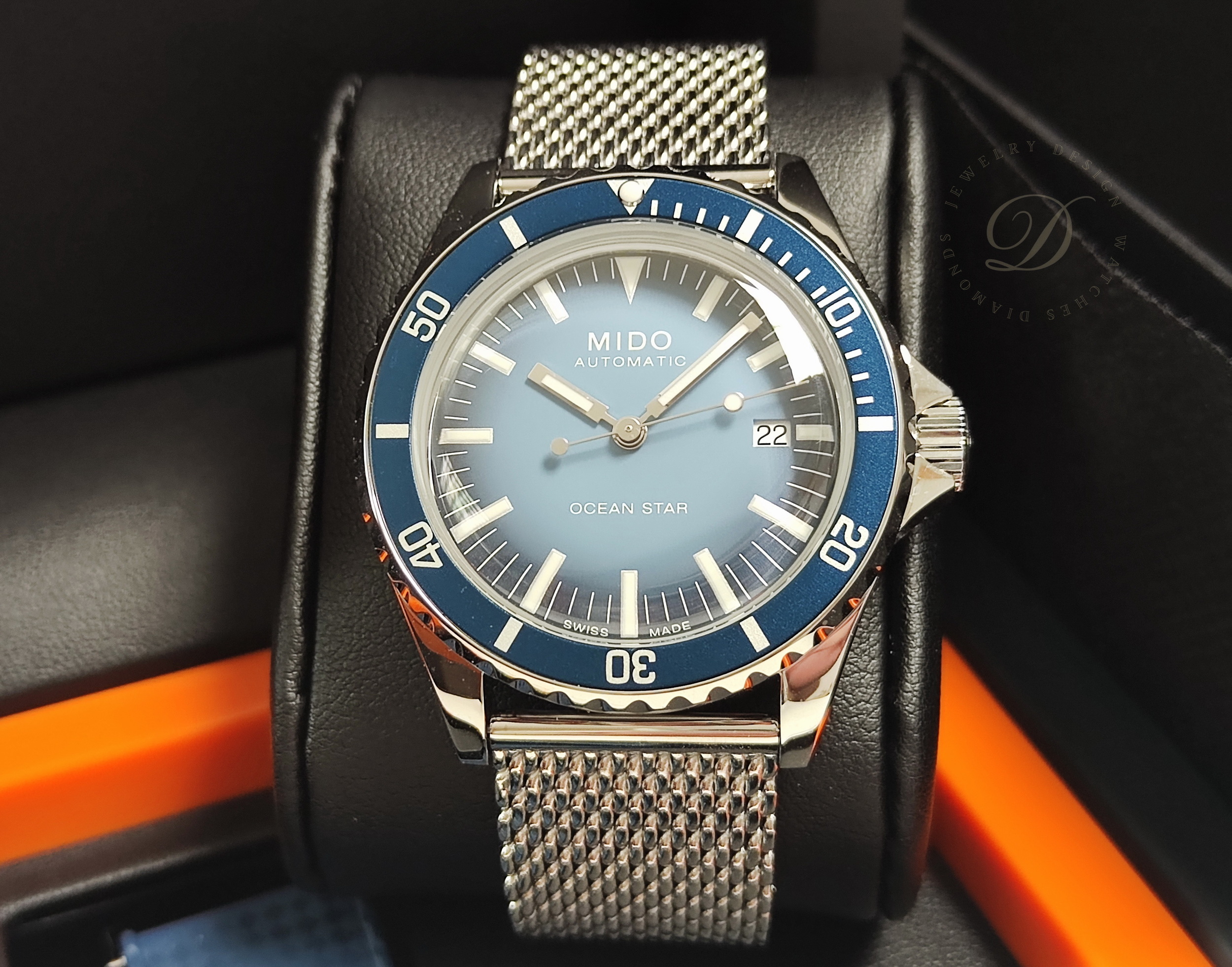 美度 MIDO全新 Tribute 海洋之星 冰藍色漸層面盤 錶徑40.5mm 自動上鍊~原廠盒單 2026AD