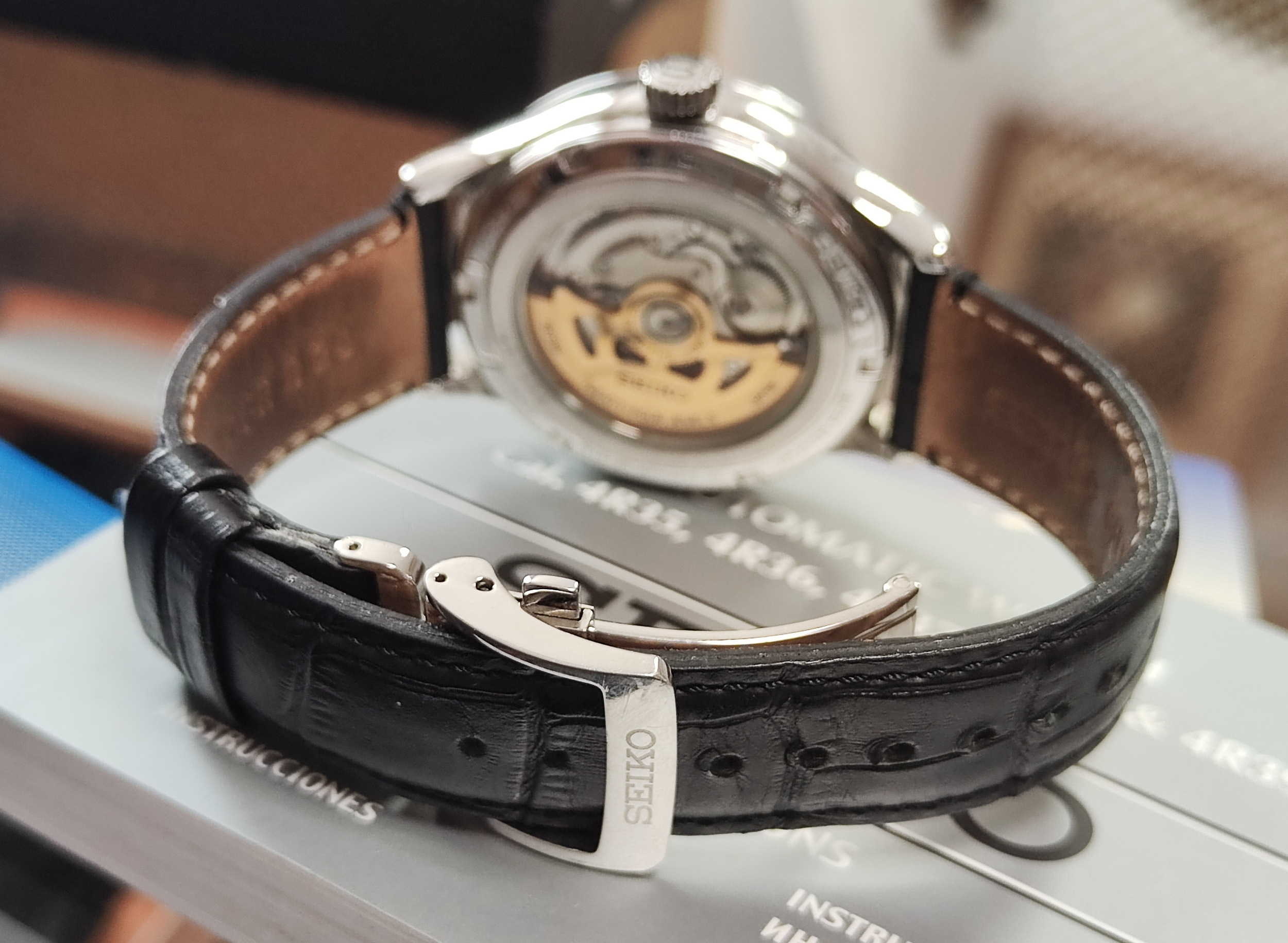 SEIKO 精工 PRESAGE 開心面盤 大錶徑42mm 自動上鍊 羅馬數字 24H顯示 4R39~原廠盒單 6