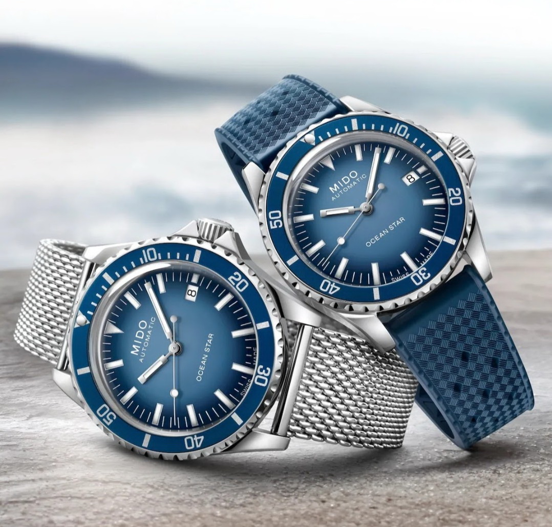 美度 MIDO全新 Tribute 海洋之星 冰藍色漸層面盤 錶徑40.5mm 自動上鍊~原廠盒單 2026AD 2