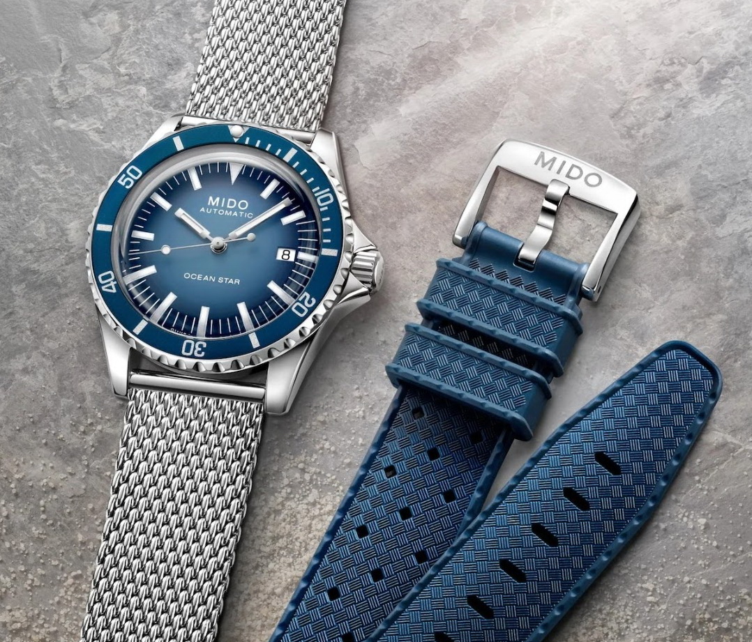美度 MIDO全新 Tribute 海洋之星 冰藍色漸層面盤 錶徑40.5mm 自動上鍊~原廠盒單 2026AD 7