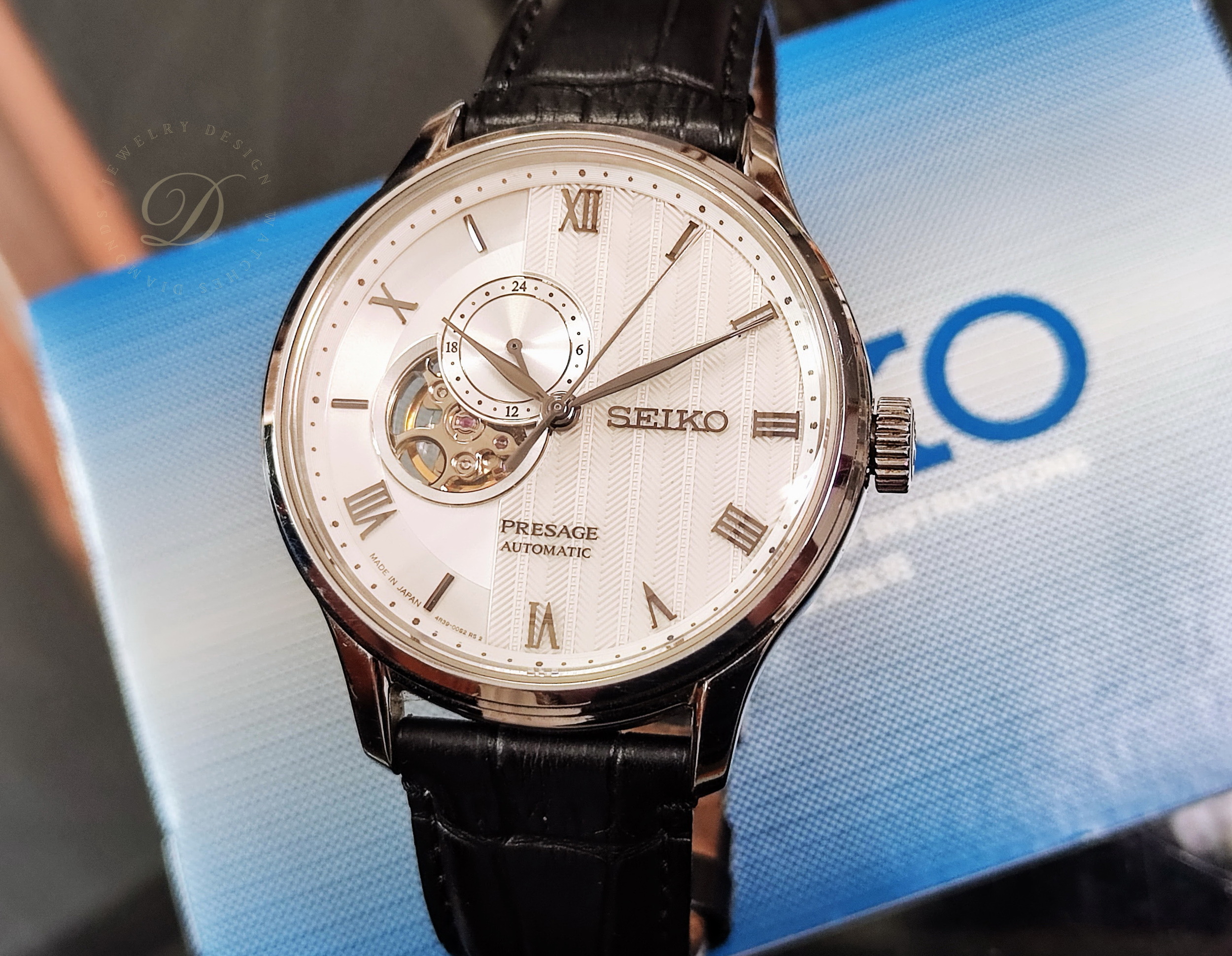 SEIKO 精工 PRESAGE 開心面盤 大錶徑42mm 自動上鍊 羅馬數字 24H顯示 4R39~原廠盒單